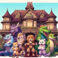 A furry mansion