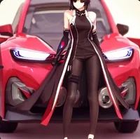Car Anime Girl