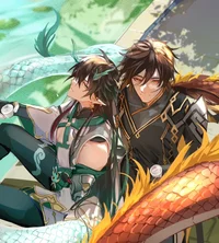 Zhongli and Dan Heng