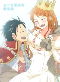 Luffy and Nami 