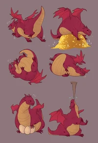 Cute plump dragon 