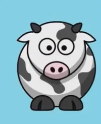 The cow goes moo-moo