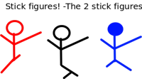 The 2 stick figures