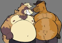 Two fat furs