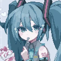 Pixelated Miku