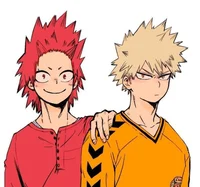 Kirishima and Bakugo