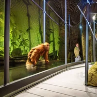 Bigfoot inside a zoo