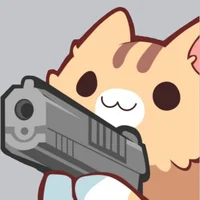 Cat with gun