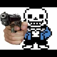 Sans with gun