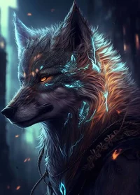 Alpha wolf leader
