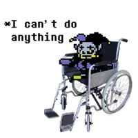 jevil in wheelchair
