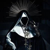 Faceless nun