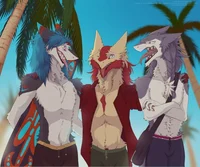 3 sergals of a frien