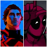 Miguel and Deadpool