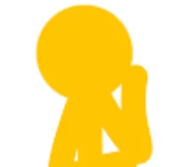 Yellow stick figure