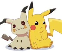 Pikachu and Mimikyu
