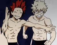 Kirishima and Bakugo