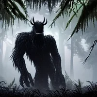 Monster in forest