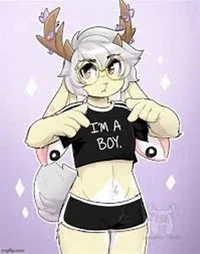 Femboy deer roomate