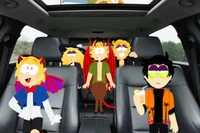 Hellpark in a car