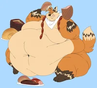 Gluto the fat fox