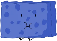 Blue spongy