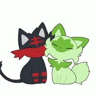 Litten and Sprigatit