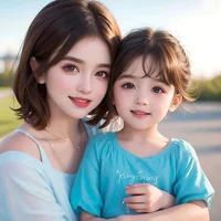 Wife and daughter