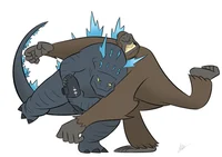 Godzilla and kong