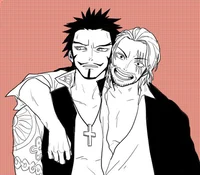 Mihawk y Shanks