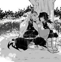 Kyojuro and Giyuu
