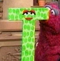 Muppet letter T