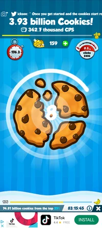 Cookie clicker game