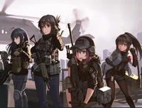 Anime girls military