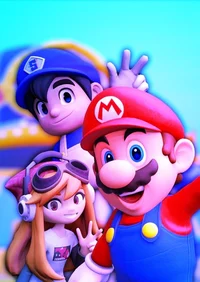 SMG4 Meggy and Mario