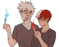 Dabi and Todoroki 
