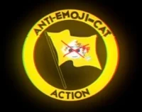 Anti emoji cat flag