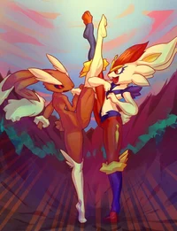 Cinderace y Lopunny