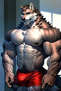 Muscles wolf