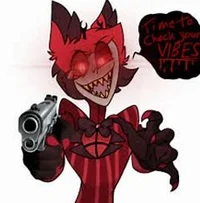 Alastor with a gun
