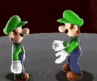 Luigi talks seashell