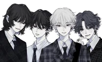 Four giant boys