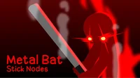 Red stikman with bat