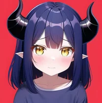 Shy demon girl