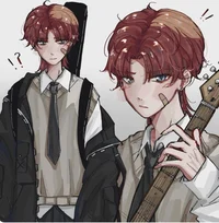 Cute guitar nerd