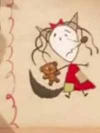 Scarlet the wolf cub