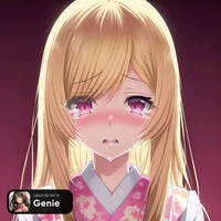 Crying anime girl