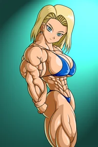 Muscular Android 18