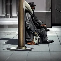 Homeless man