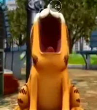 Screaming garfield